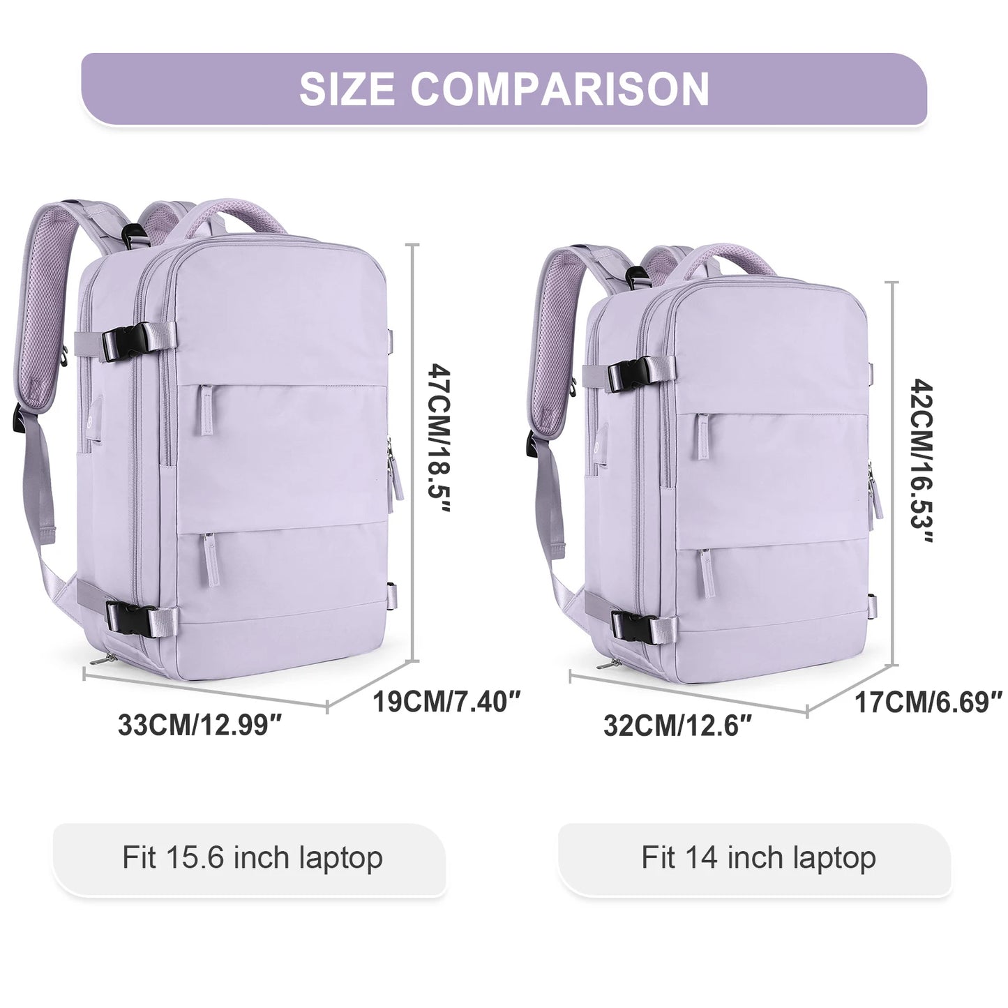 Travel and laptop backpack for women