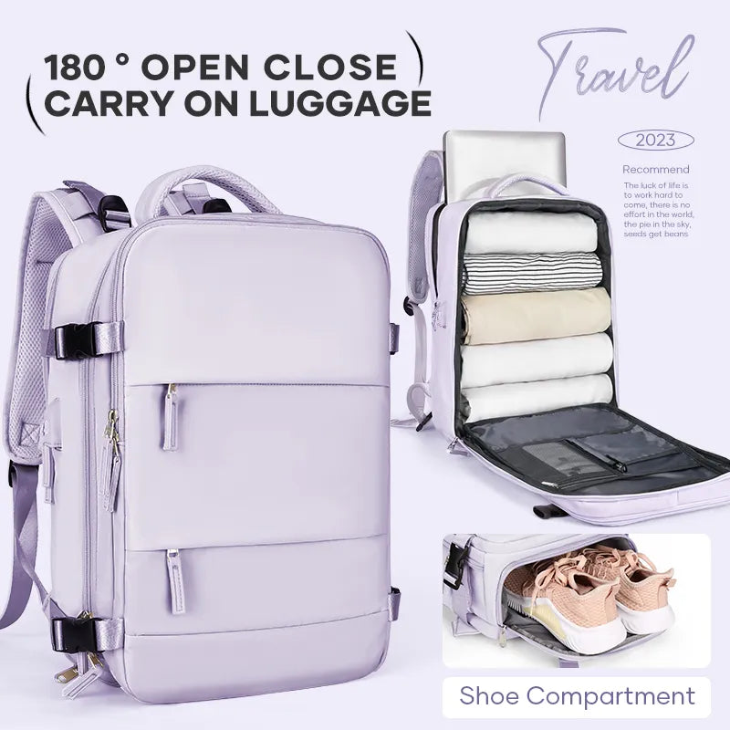 Travel and laptop backpack for women