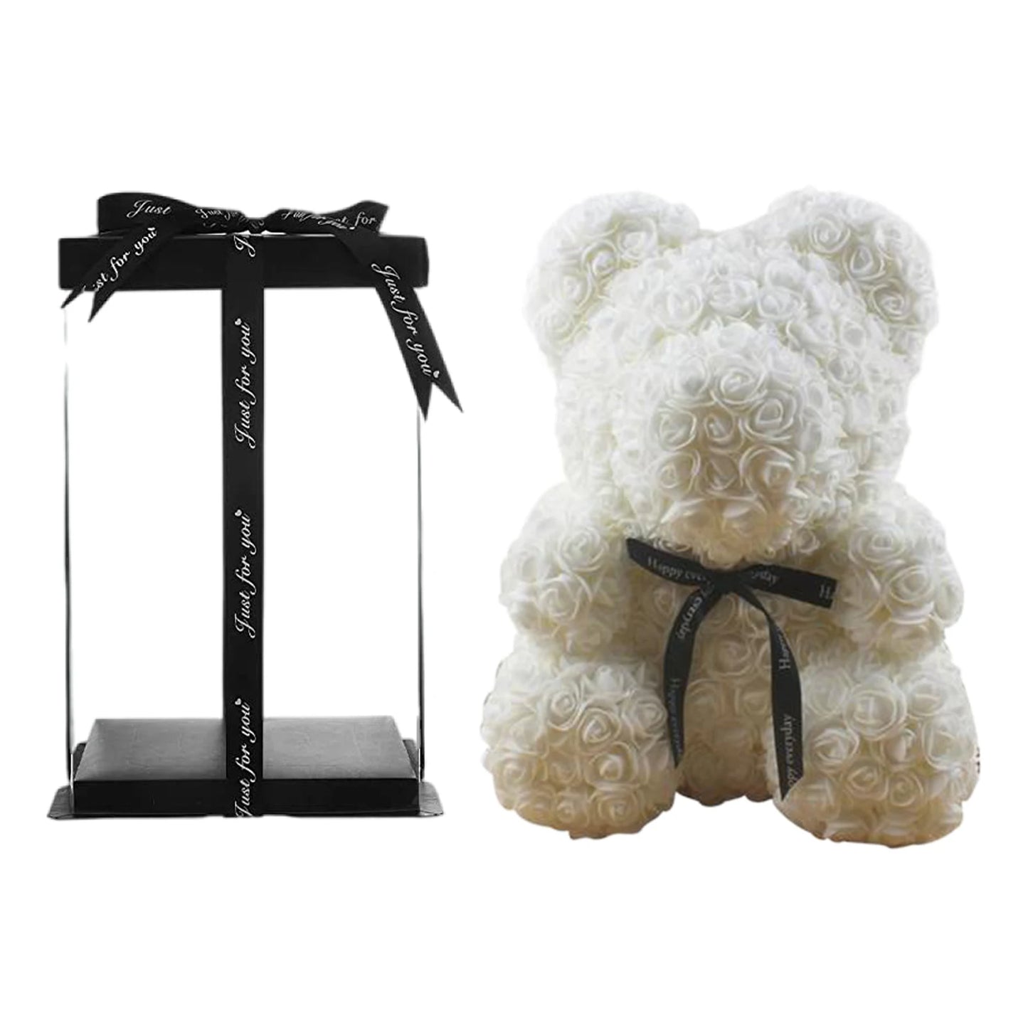 Teddy Bear Rose Artificial Flowers Gift Box