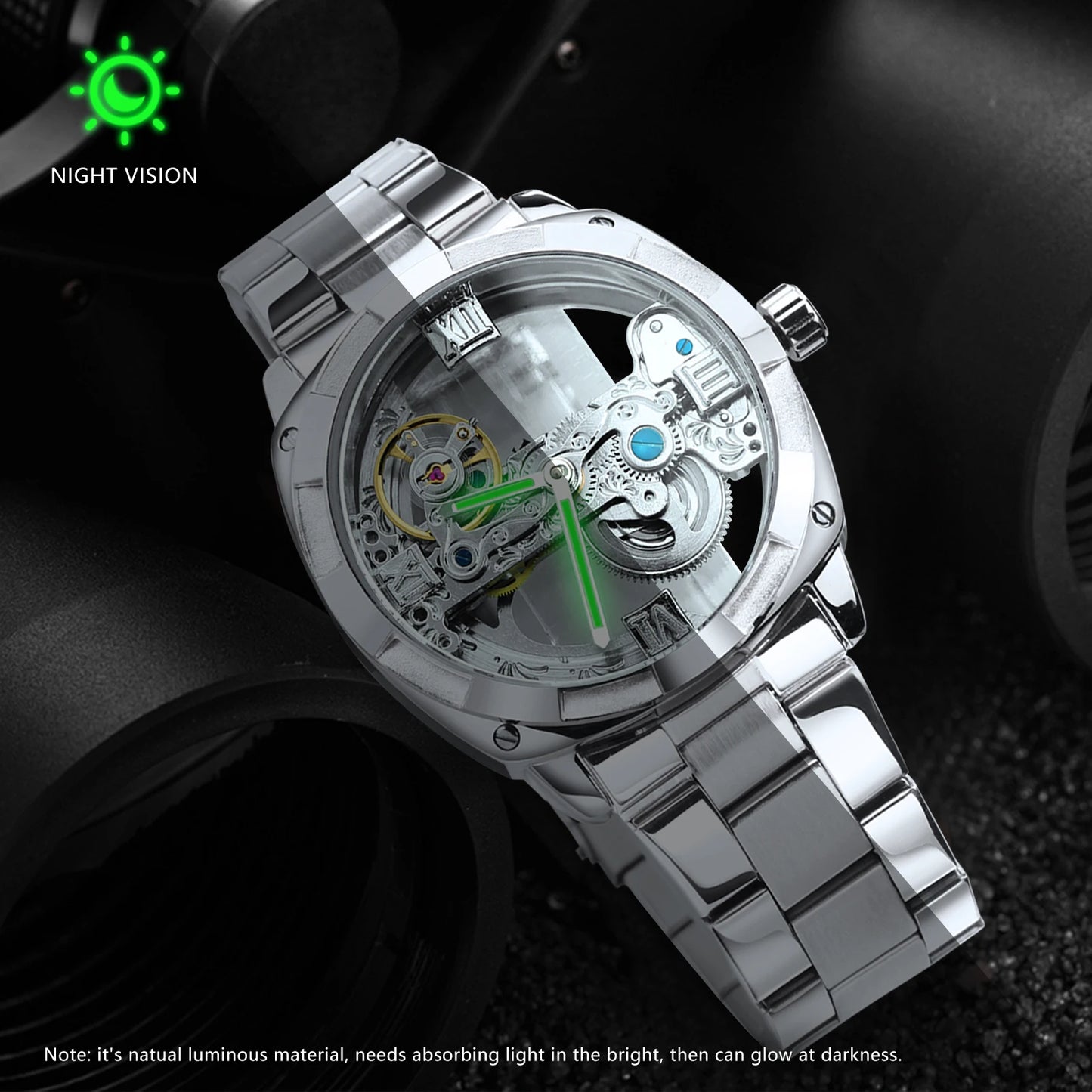 New Watch Transparent Mega Luxo