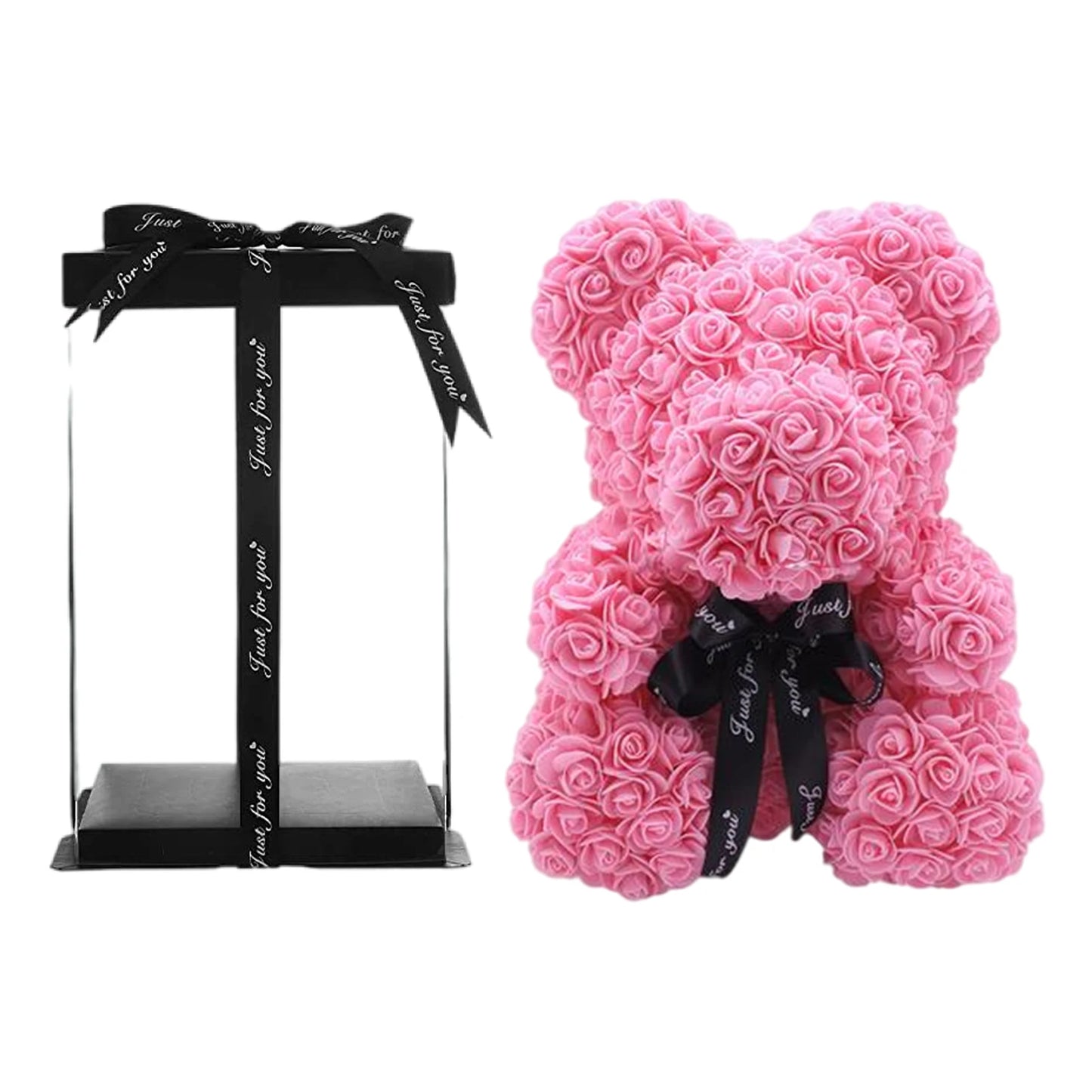 Teddy Bear Rose Artificial Flowers Gift Box