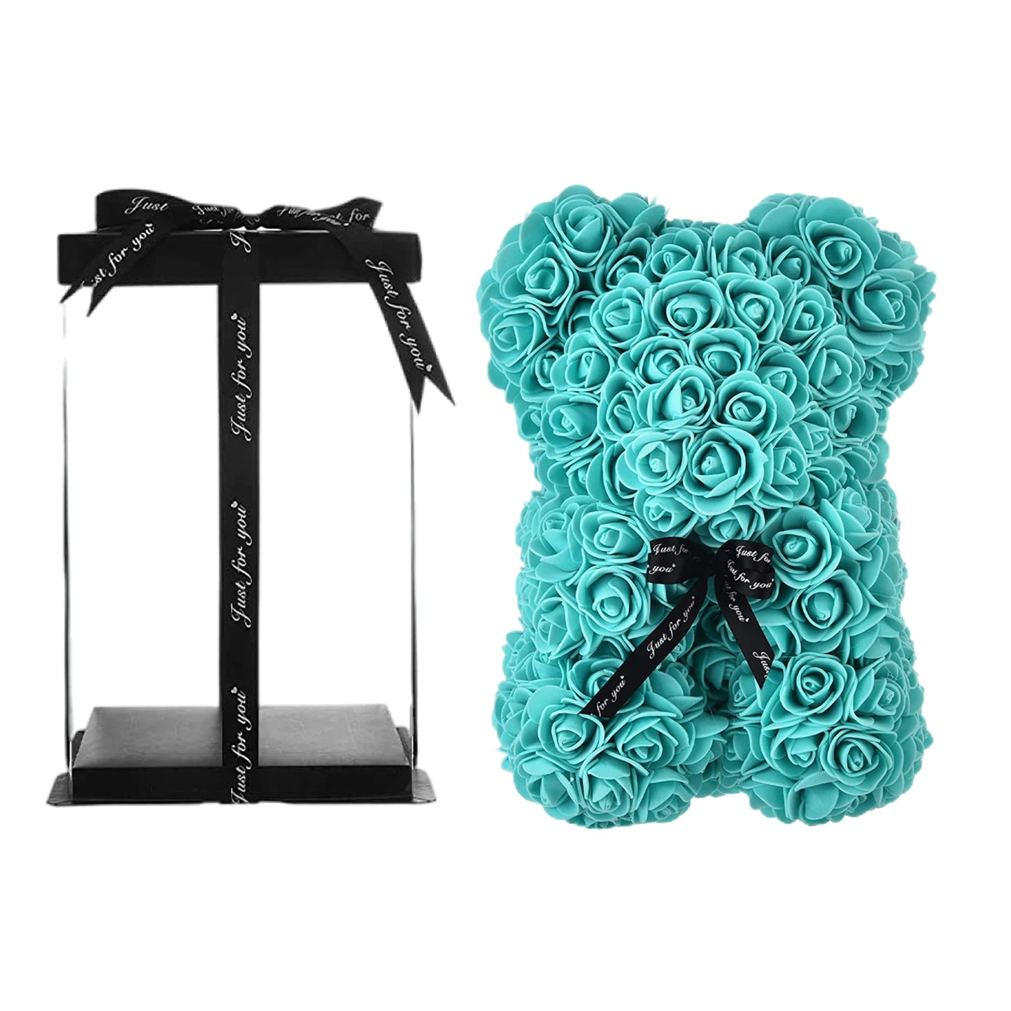 Teddy Bear Rose Artificial Flowers Gift Box