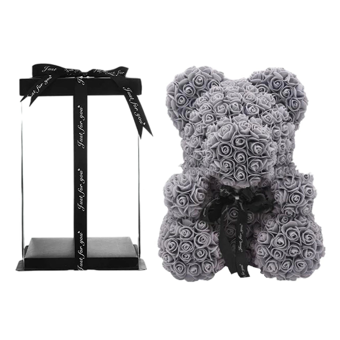 Teddy Bear Rose Artificial Flowers Gift Box