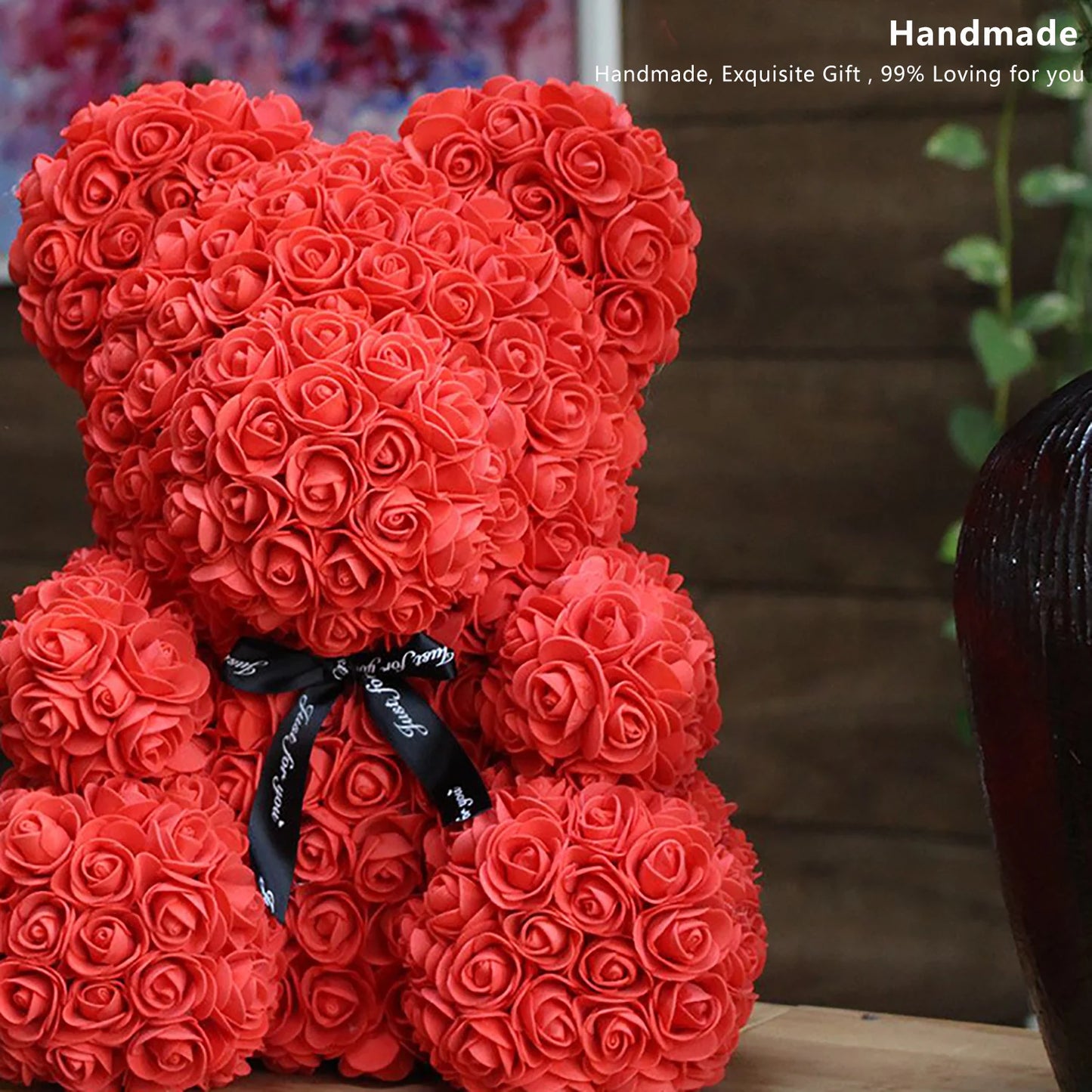 Teddy Bear Rose Artificial Flowers Gift Box