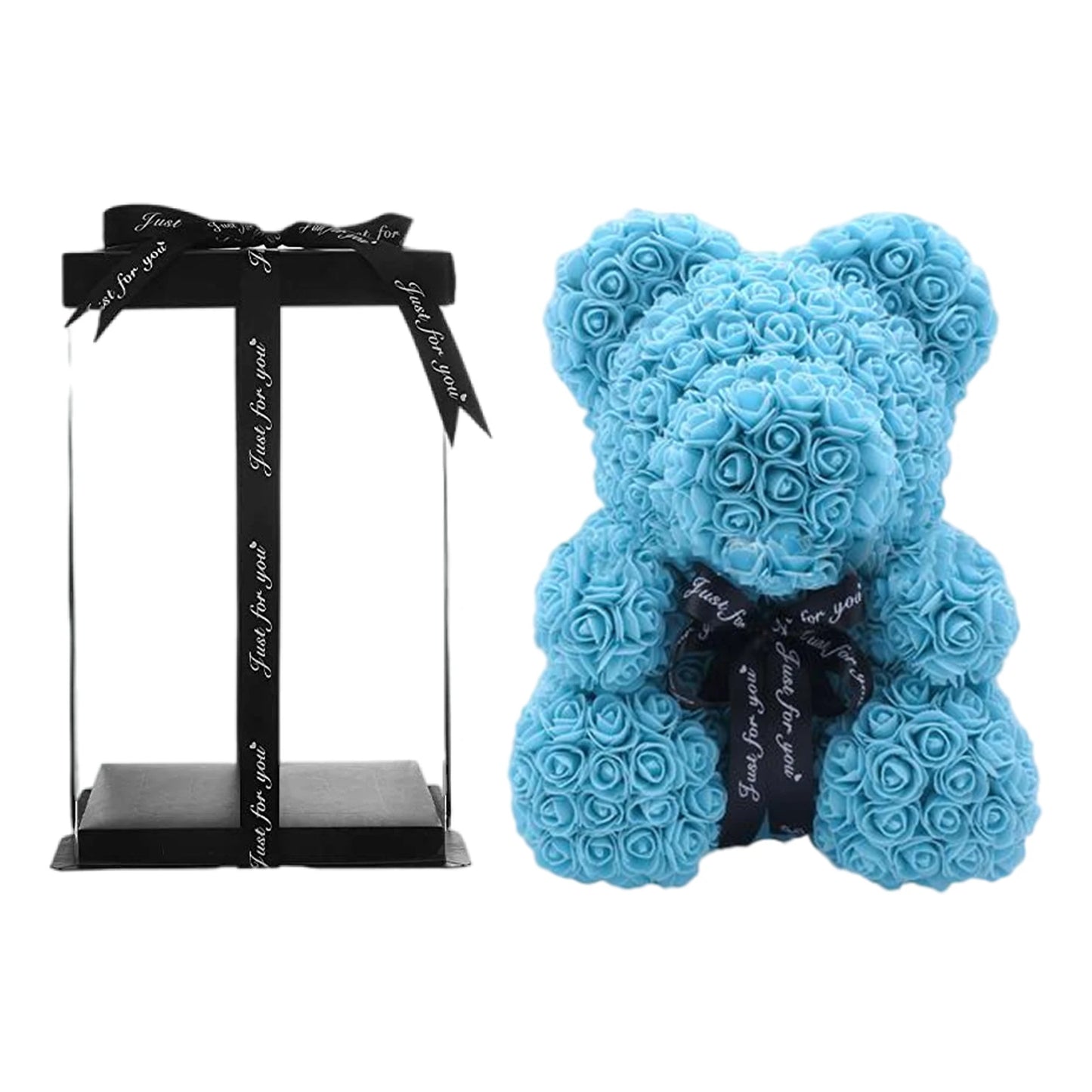 Teddy Bear Rose Artificial Flowers Gift Box