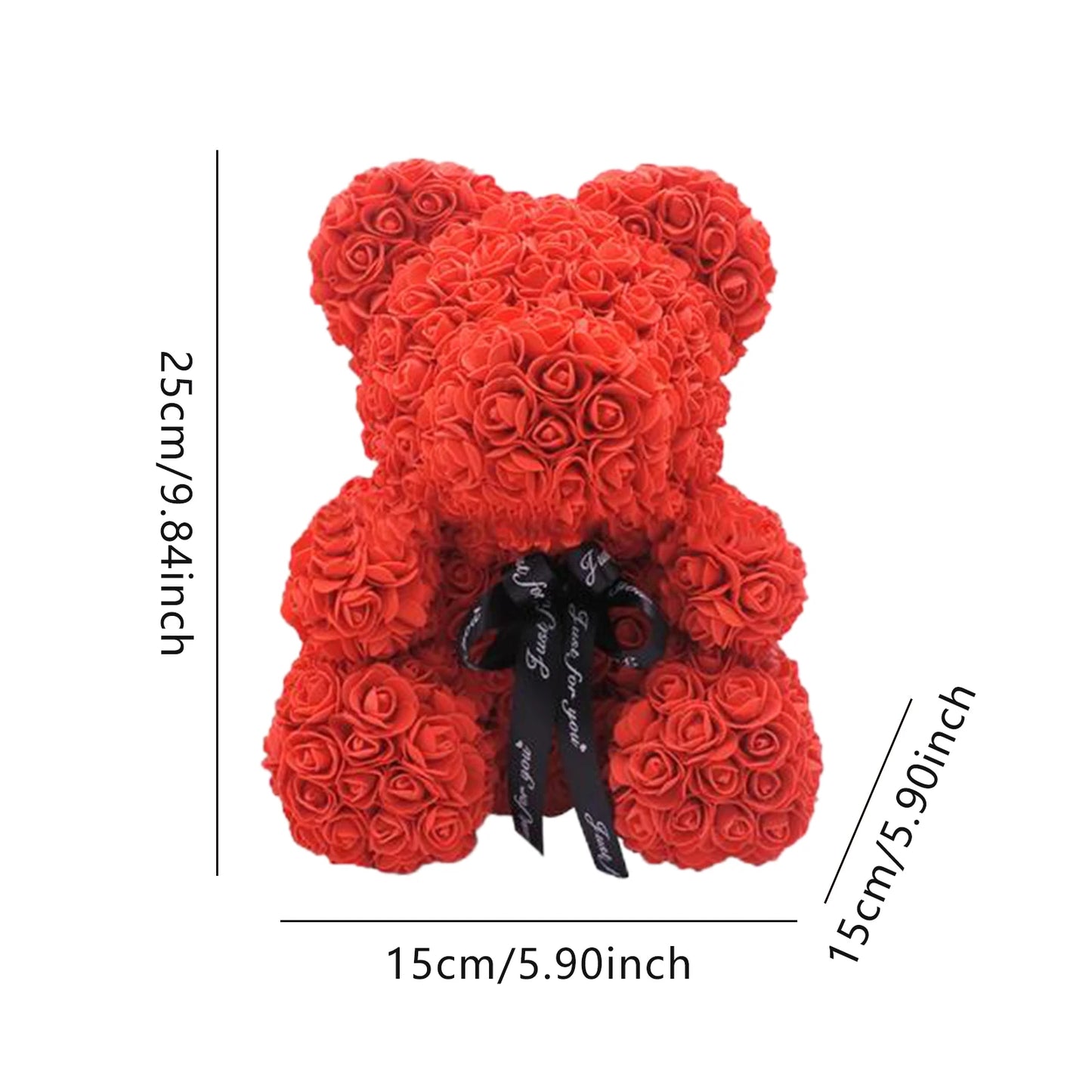 Teddy Bear Rose Artificial Flowers Gift Box